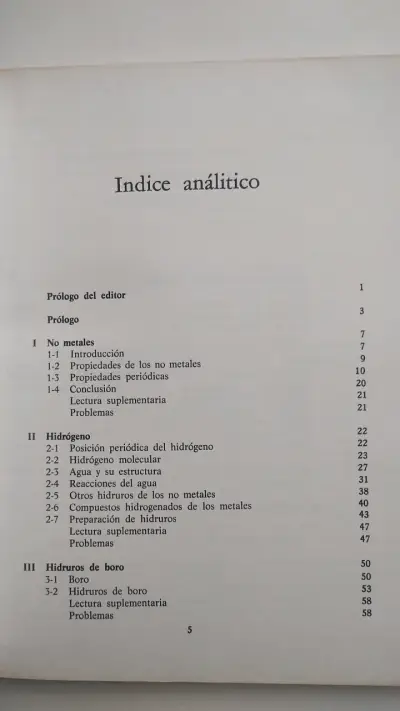 Libro Introducción a la Química Descriptiva de Ronald C. Johnson - miniatura 3