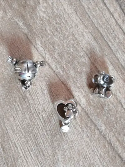 Pulsera de plata + 3 charms Pandora ORIGINAL - miniatura 3