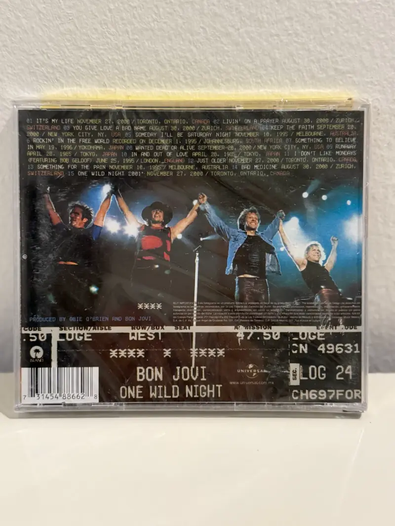 CD Bon Jovi One Wild Night Live 1985-2001 - 2