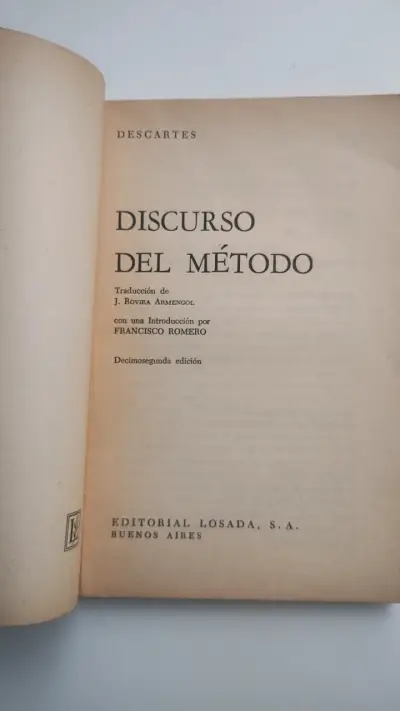 Libro 'Discurso del Método' de Descartes - miniatura 2