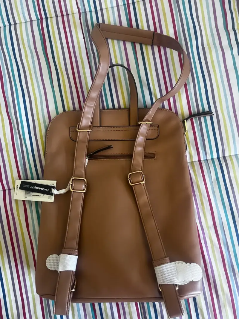 Mochila Porta Laptop Secret Marrón - 3