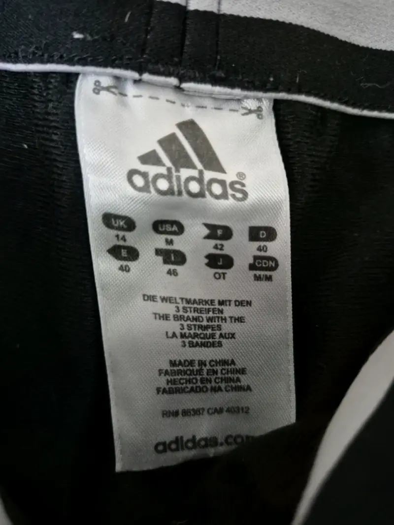 Pantalones deportivos Adidas negros con franjas - 2