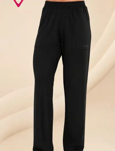 Pantalones deportivos negros para mujer - miniatura 1