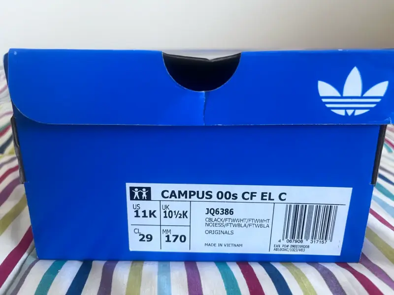 Zapatillas Adidas Campus 00s para niñas, negras - 1