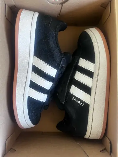 Zapatillas Adidas Campus 00s para niñas, negras - miniatura 2