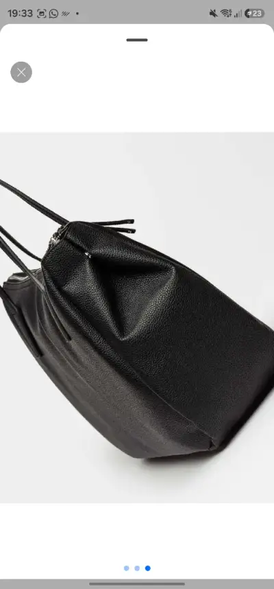 Bolso prüne negro - miniatura 2