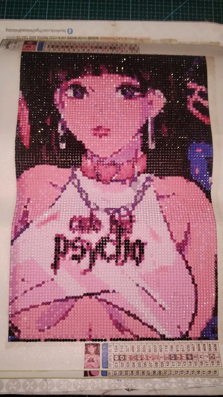 Cuadro de arte de diamantes estilo anime - 1