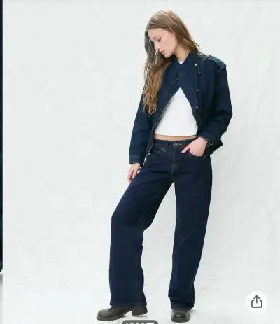 Jeans azul recto Americano talla 36 - miniatura 4