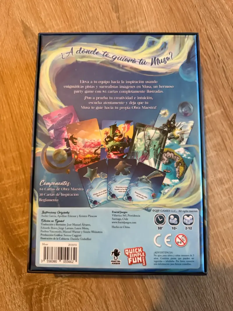 Juego de mesa Musa de Fractal Juegos - 2