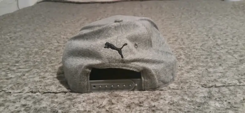 Gorra gris Puma con logo bordado - 2