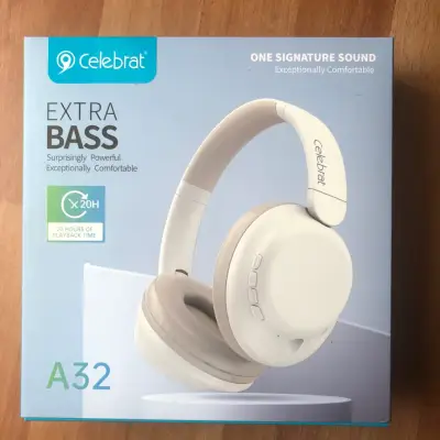 Audífonos Bluetooth Celebrat A32 con Extra Bass - miniatura 1