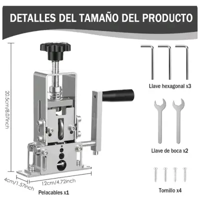 Pelacables manual ajustable para diversos cables - miniatura 1