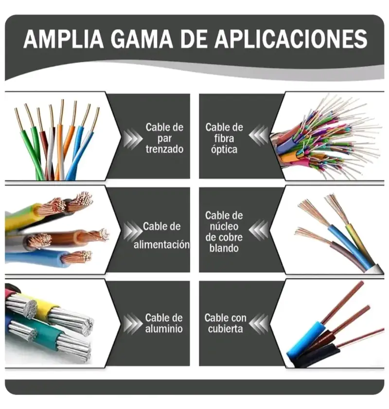 Pelacables manual ajustable para diversos cables - 3
