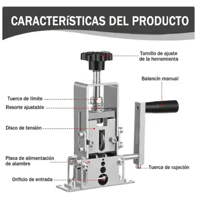 Pelacables manual ajustable para diversos cables - miniatura 4
