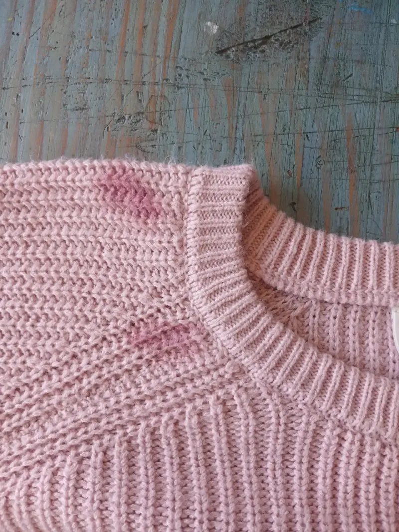 Suéter rosado de punto Sybilla con detalle de lazo - 2