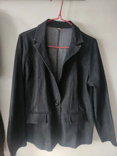 Blazer de mezclilla para mujer talla M - miniatura 1