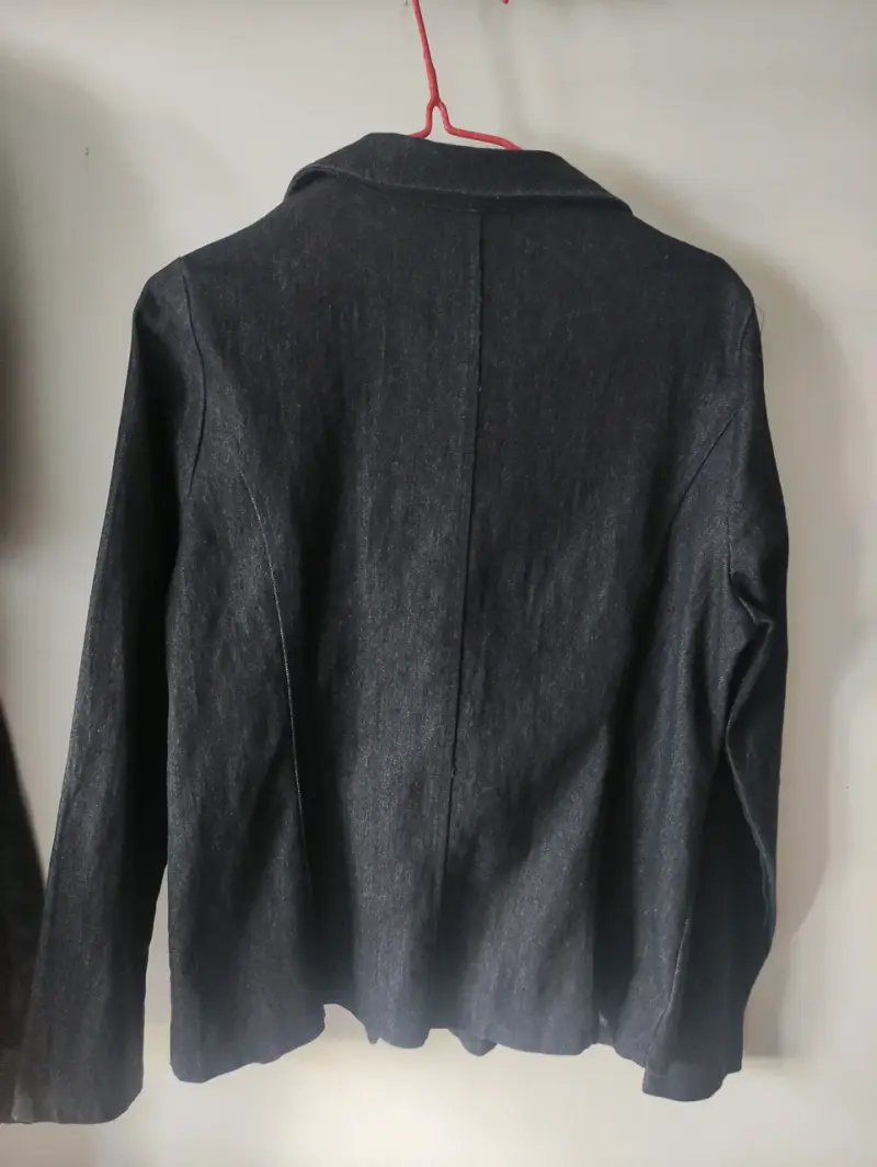 Blazer de mezclilla para mujer talla M - 3