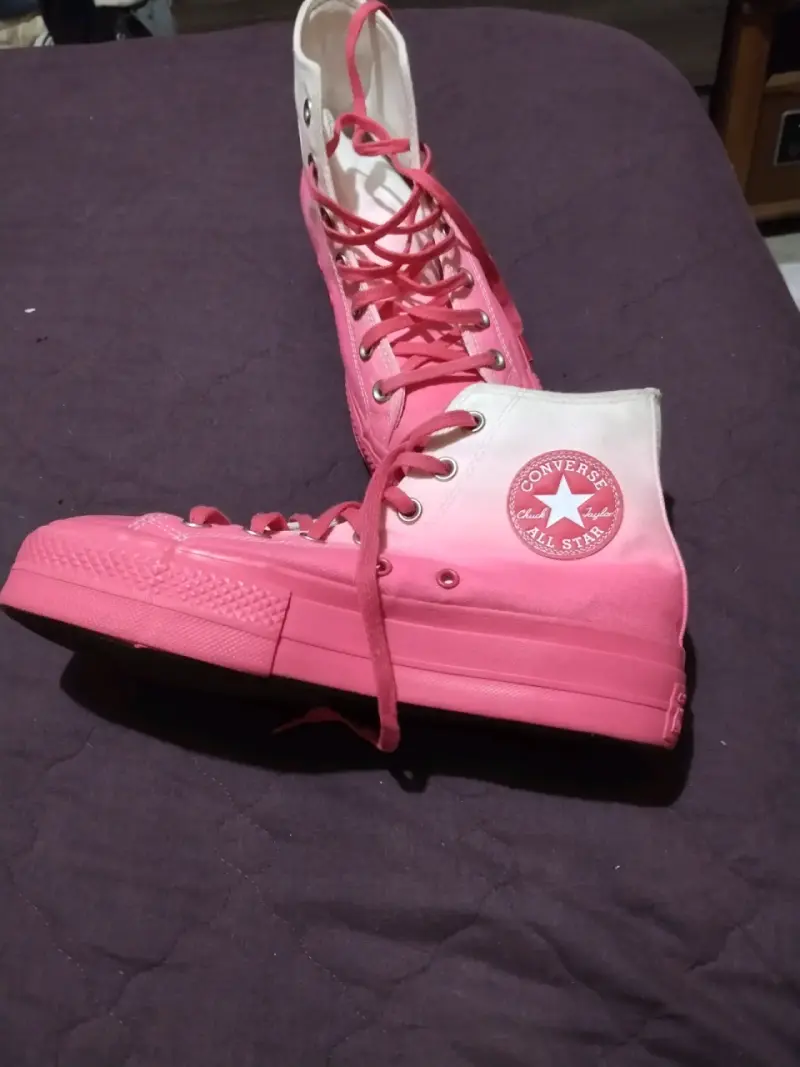 Zapatillas Converse All Star rosas degradadas - 6