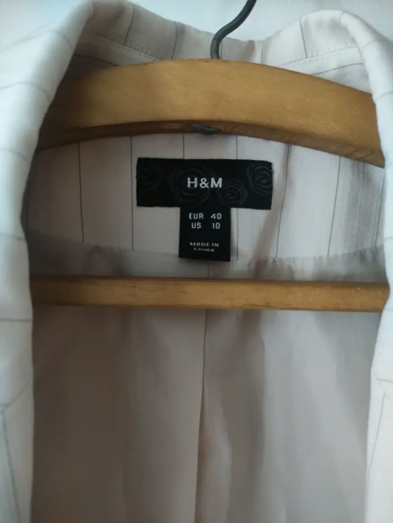 Blazer a rayas beige H&M para mujer - 2