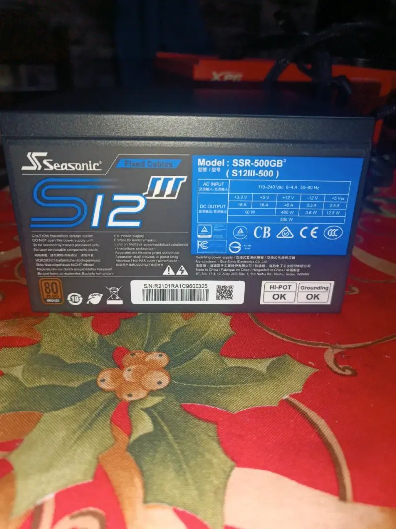 Fuente Seasonic S12iii 500w 80 Plus Bronze - 4