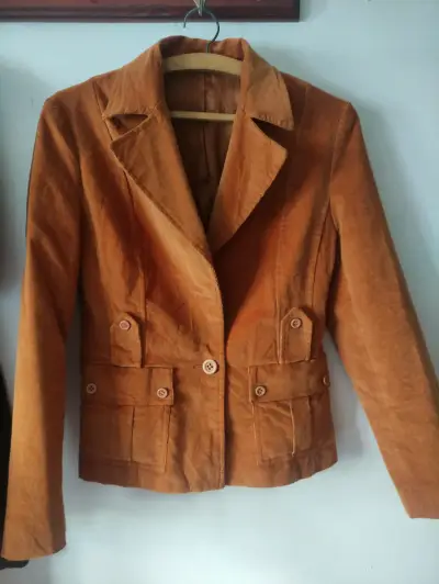 Blazer de mujer color terracota talla 40 - miniatura 1