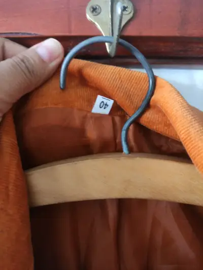Blazer de mujer color terracota talla 40 - miniatura 3