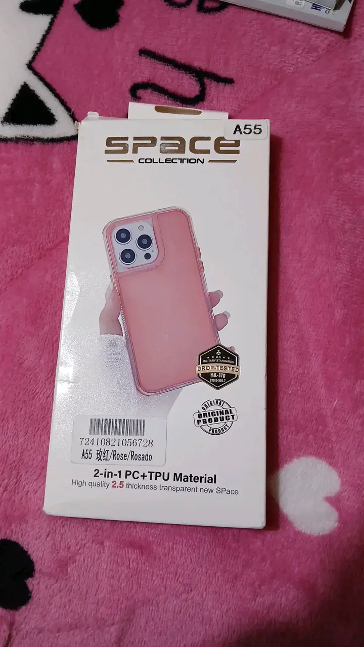 Funda protectora rosa para Samsung galaxy A55 - 1