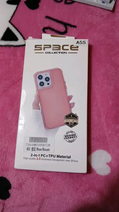 Funda protectora rosa para Samsung galaxy A55 - miniatura 1