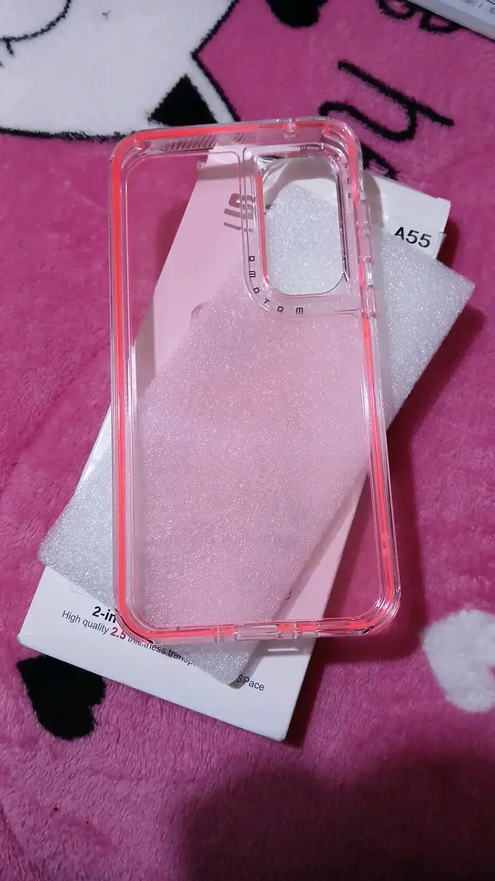 Funda protectora rosa para Samsung galaxy A55 - 3