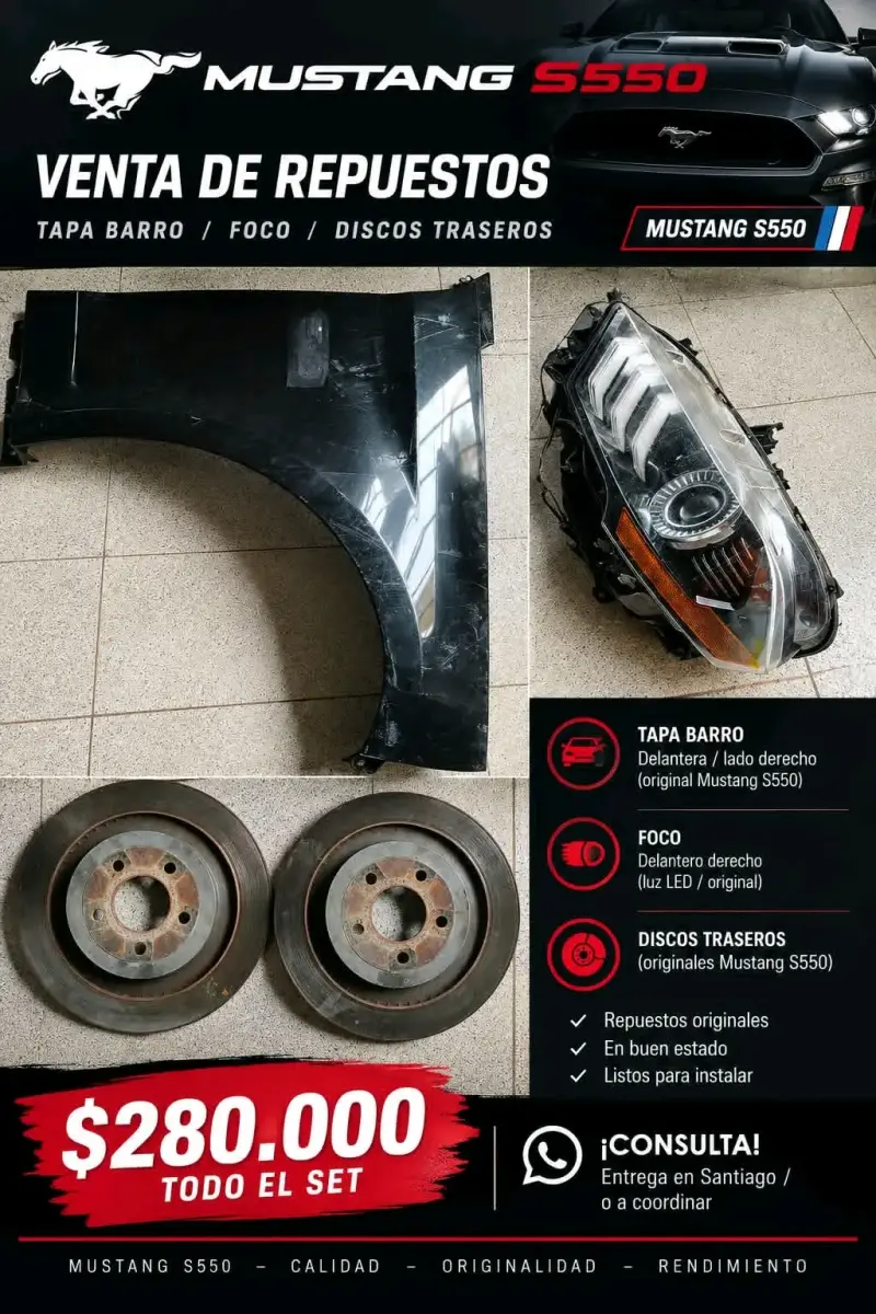 Set de repuestos originales Mustang S550