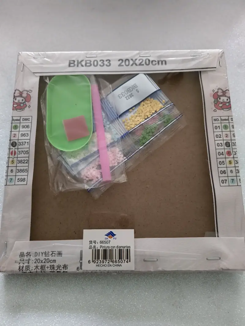 Kit de pintura diamante My Melody 20x20 cm - 2