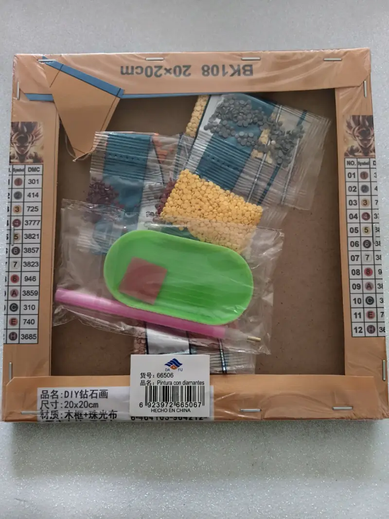 Kit de pintura de diamantes Dragon Ball 20x20 cm - 2