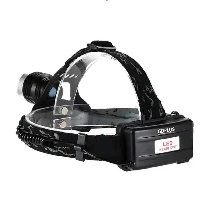 Foco Frontal Minero LED T6 Recargable GDPLUS - 2