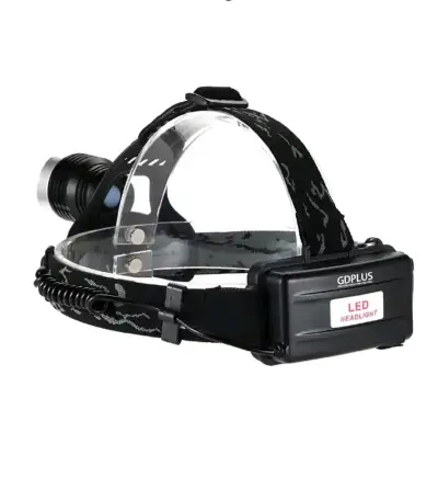 Foco Frontal Minero LED T6 Recargable GDPLUS - miniatura 2