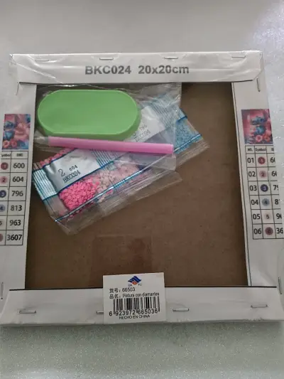 Kit de pintura diamante Stitch 20x20 cm - miniatura 2