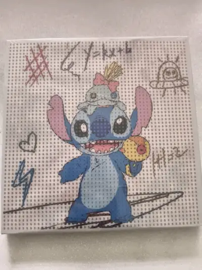 Kit de pintura diamante Stitch 20x20 cm - miniatura 1