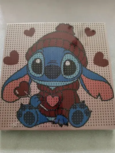 Kit de pintura con diamantes Stitch 20x20 cm - miniatura 1