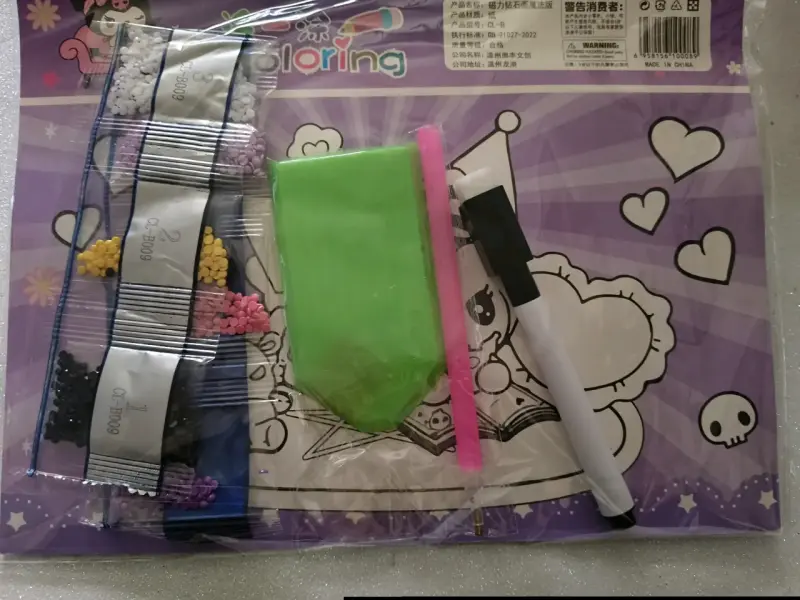 Tablero de Dibujo Magnético Kuromi DIY - 2
