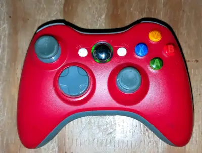 Control inalámbrico rojo para Xbox 360 kit de c - miniatura 1