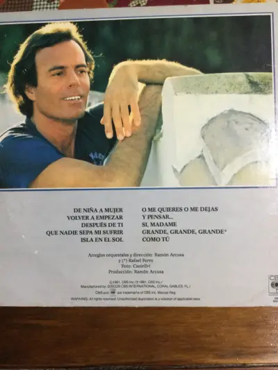 Vinilo Julio Iglesias De Niña a Mujer - miniatura 2