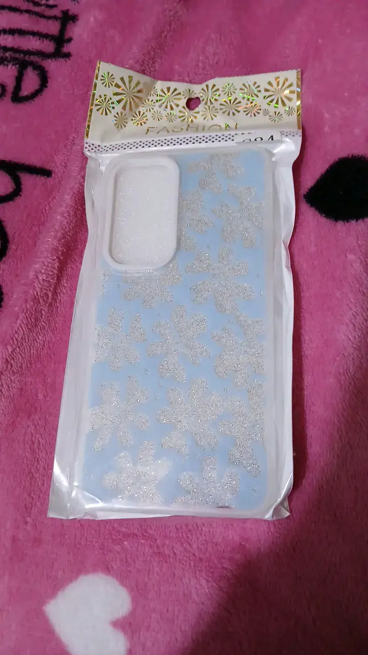 Funda de flores con glitter para Samsung galaxyS24 - 1