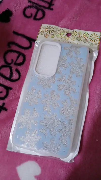 Funda de flores con glitter para Samsung galaxyS24 - miniatura 2
