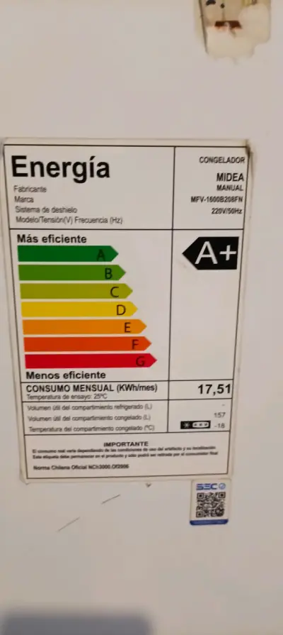 Congelador Midea manual eficiente - miniatura 1