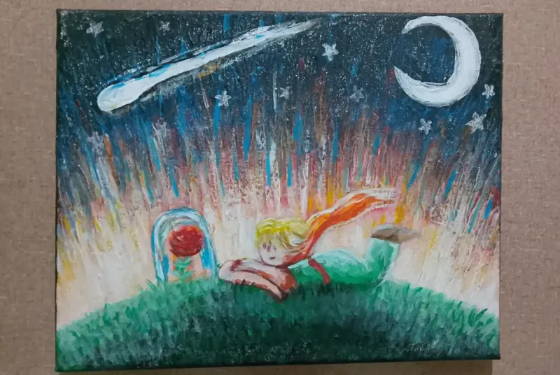 Cuadro El Principito (Acrílica) - 1