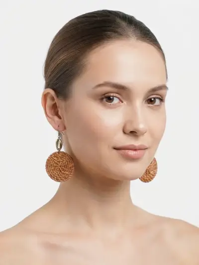 Aros de rafia Tatienne - miniatura 1