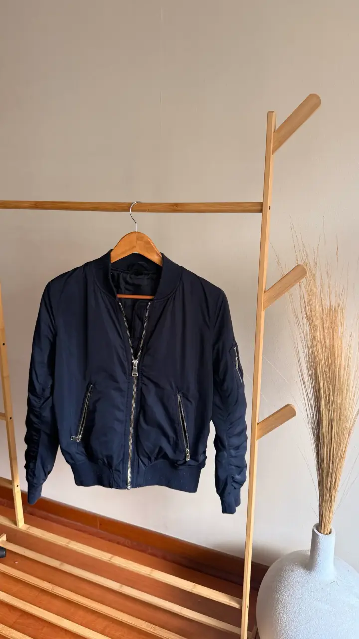 Chaqueta bomber azul marino topshop - 1