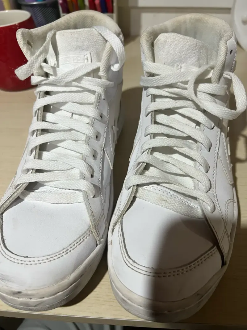 Zapatillas blancas de caña alta Converse - 3