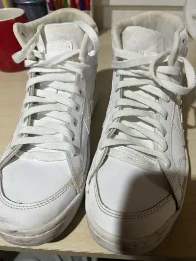 Zapatillas blancas de caña alta Converse - miniatura 3