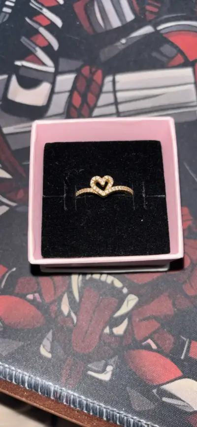 Anillo de corazón dorado Pandora - miniatura 1