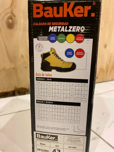 Botas de seguridad Bauker Metalzero amarillas - miniatura 4